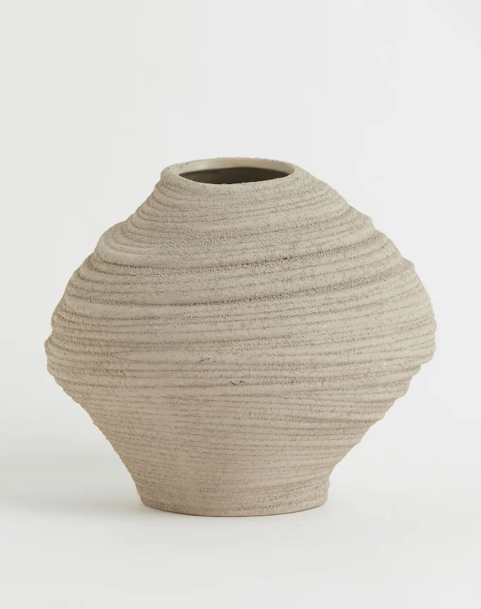 Asymmetric Stoneware Vase